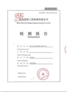 襄阳公司检测报告
